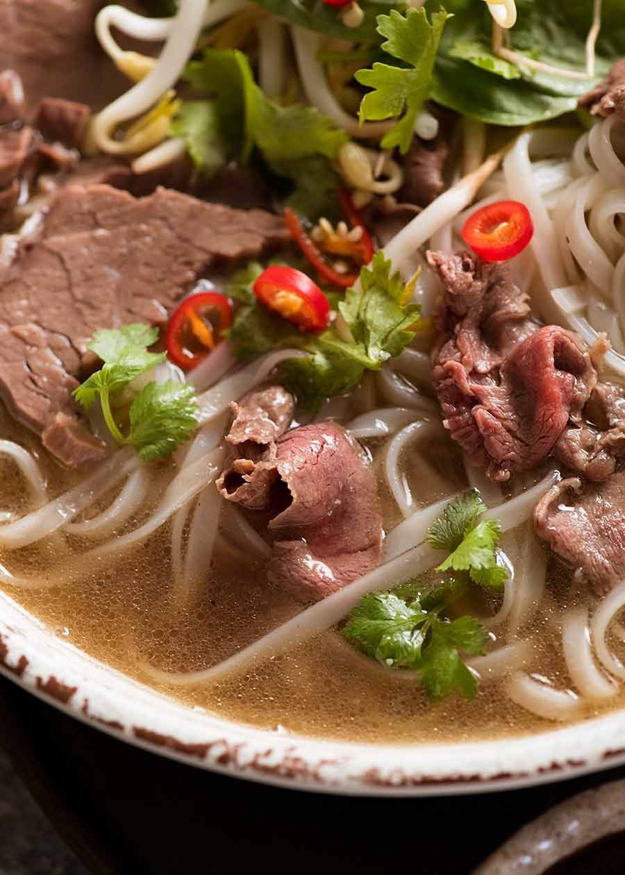 Slow-Simmered Vietnamese Beef Pho with Brisket and Tendon