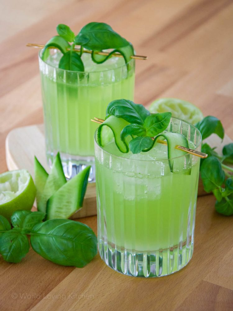 Vodka-Cucumber Cooler with Elderflower and Mint