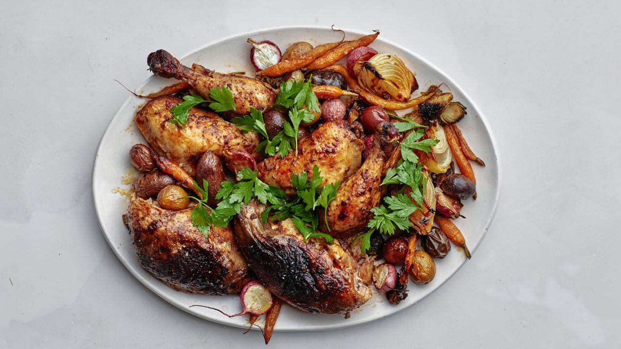 Berbere-Spiced Roasted Chicken with Ethiopian-Inspired Sauce