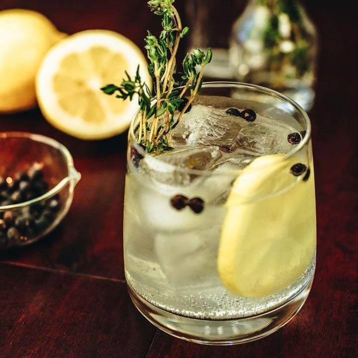Citrus-Infused Gin and Tonic with Oregon Coastal Herbs