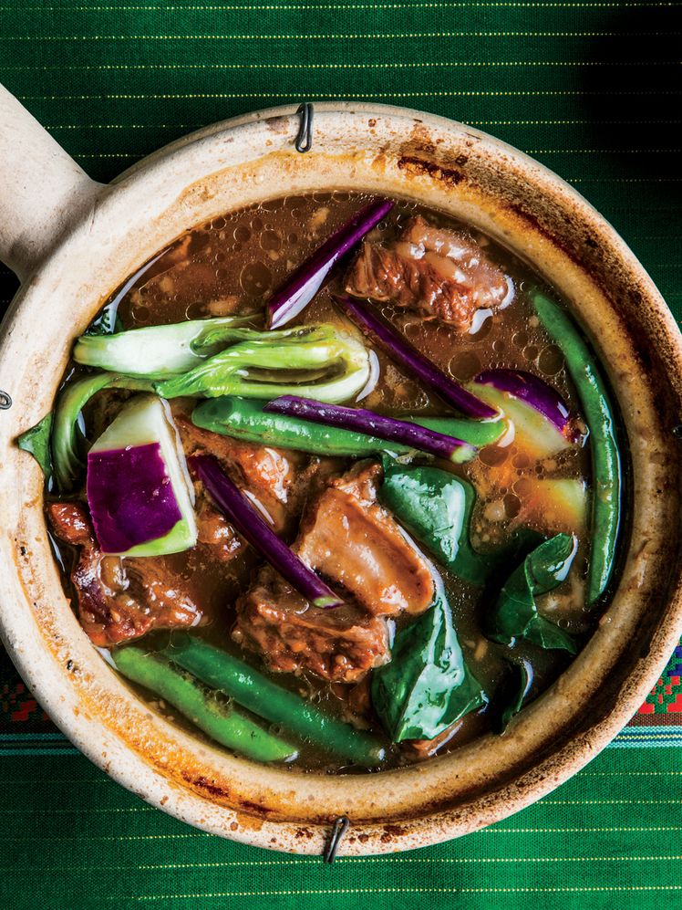 Tamarind-Sour Sinigang with Pork Ribs and Vegetables