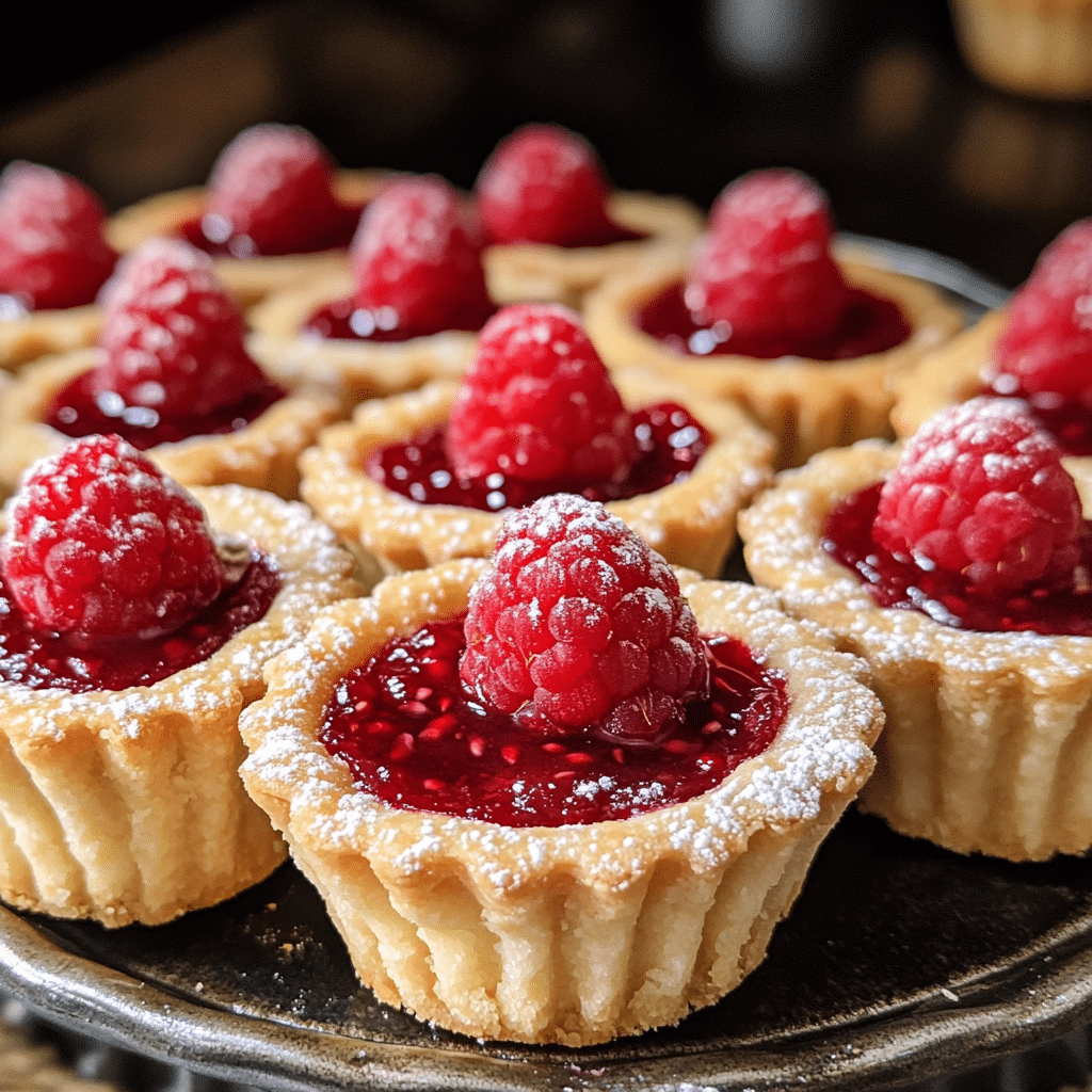 Individual Raspberry Almond Tartlets