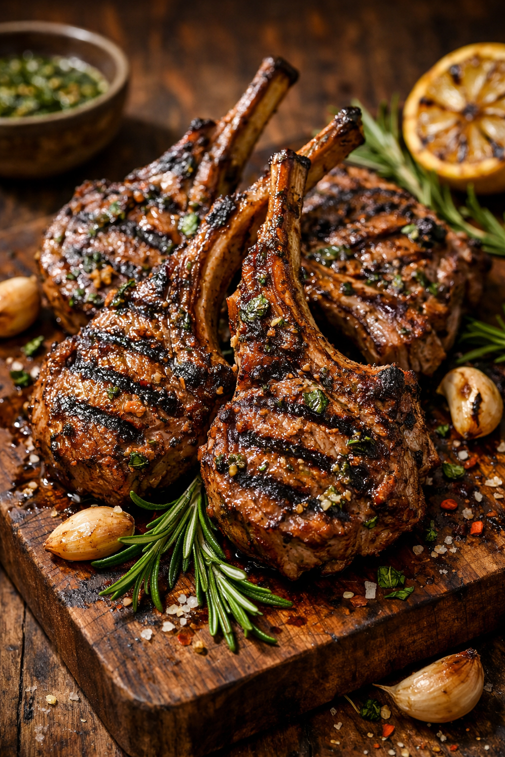 Roasted Wattleseed and Quandong-Spiced Lamb Chops