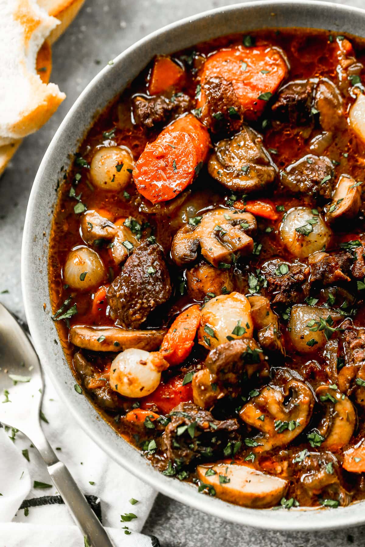 Authentic French Beef Bourguignon