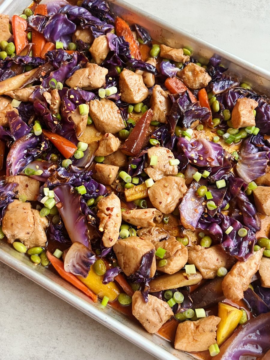 Honey-Sriracha Sheet Pan Chicken & Veggies