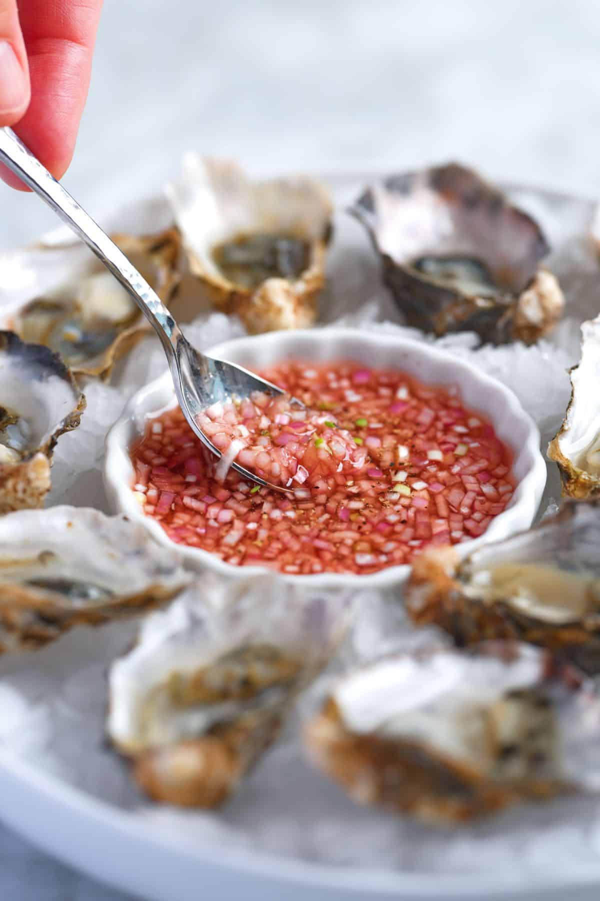 Oyster and Smoked Paprika Mignonette
