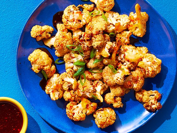Air-Fried Korean Spiced Cauliflower Bites