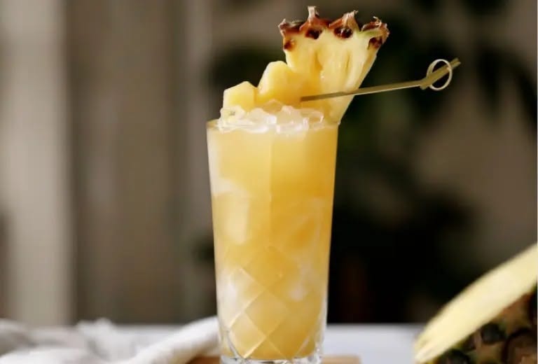 Rum Pineapple Cardamom Cooler