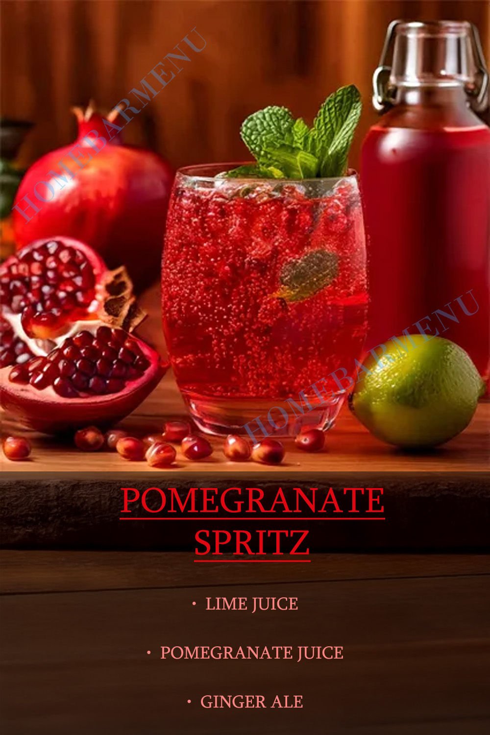 Spiced Pomegranate Spritz
