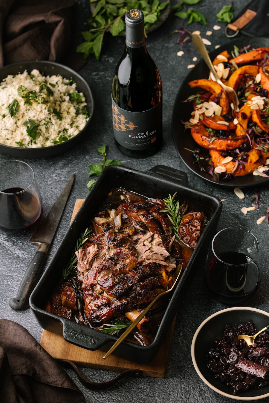 Slow-Roasted Lamb Shoulder with Native Pepperberry Rub