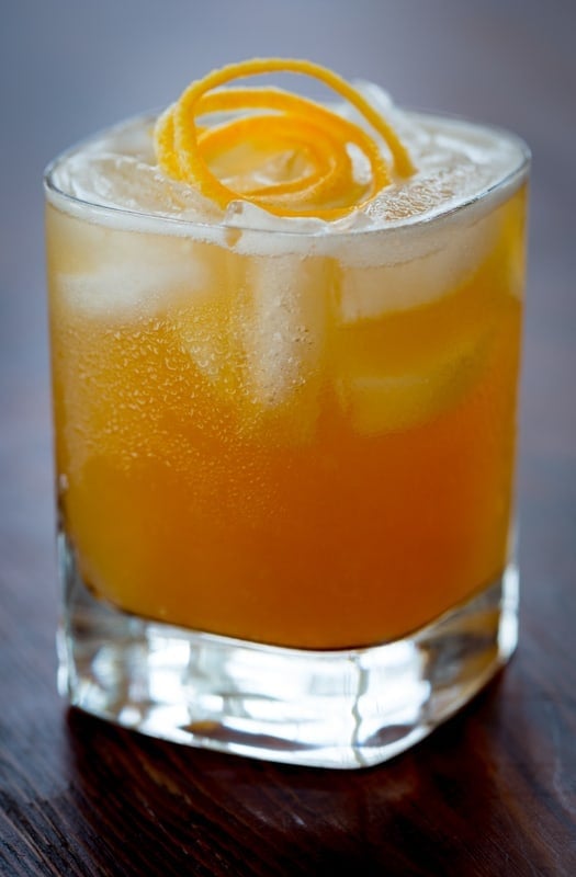 Citrus-Spiced Bourbon Sour with Maple Syrup