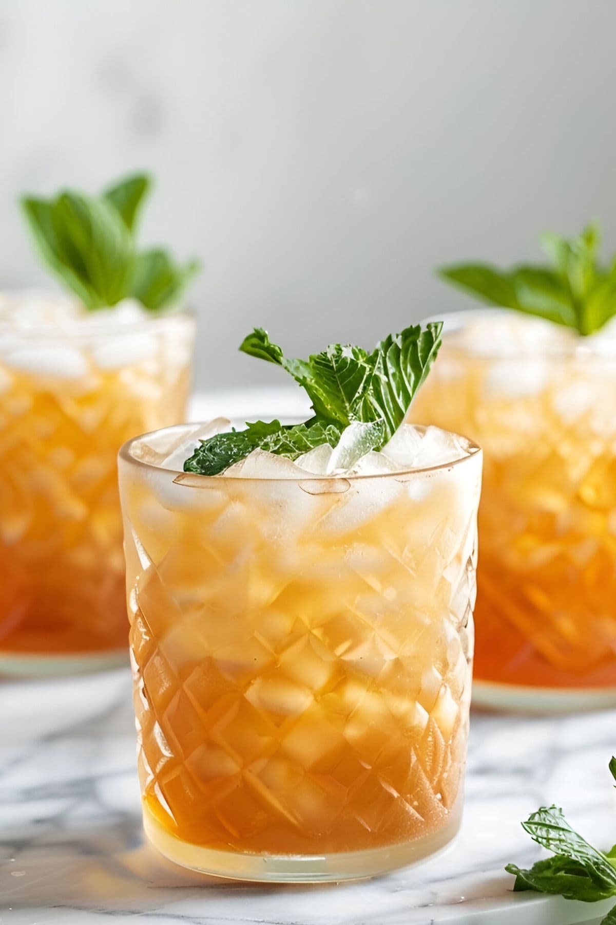 Honey-Basil Whiskey Smash