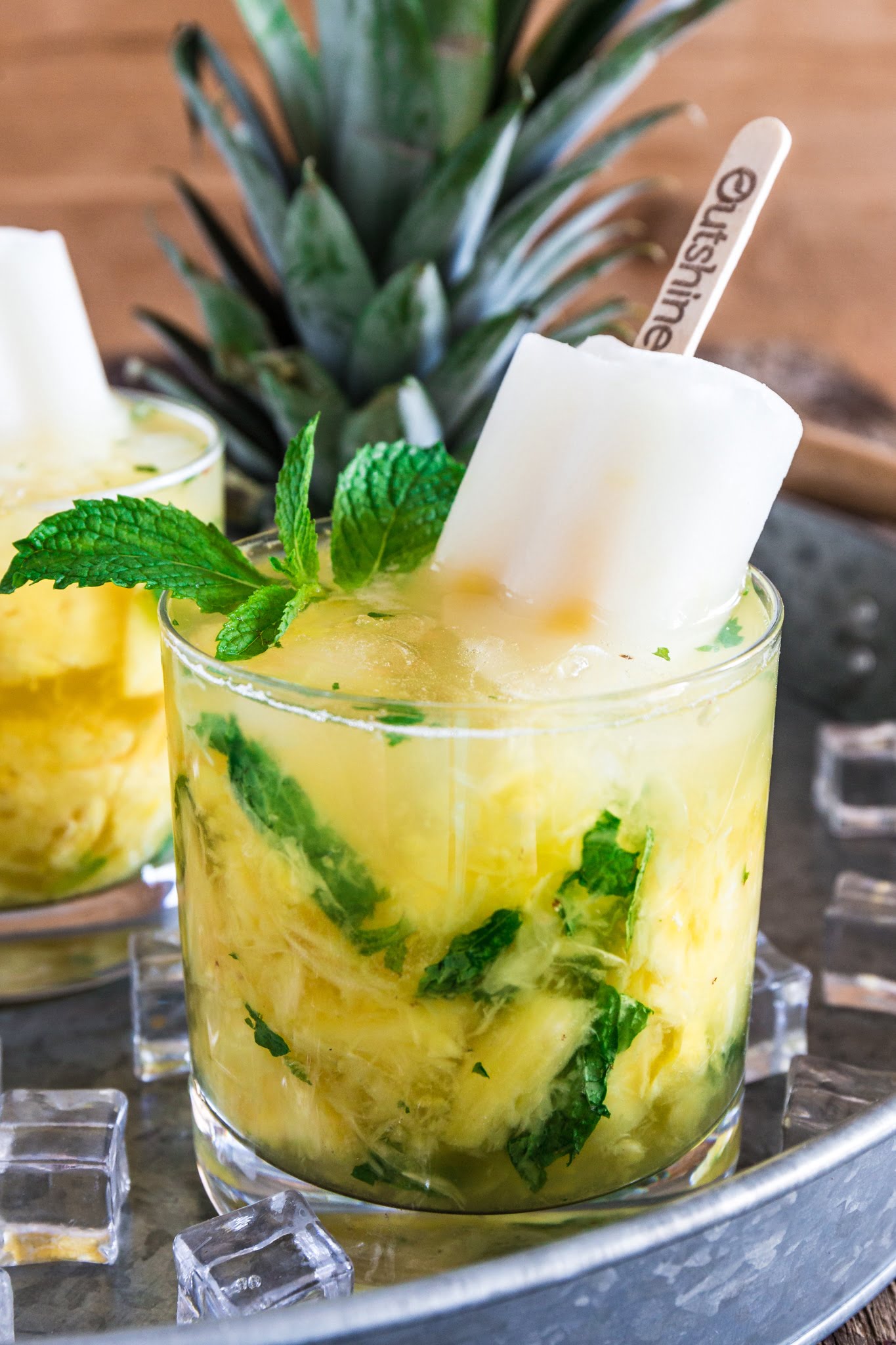 Pineapple Caipirinha with Fresh Lime and Cachaça