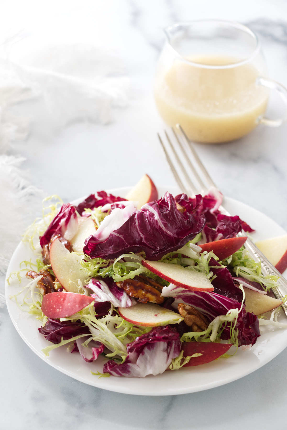 Honey-Lemon Radicchio & Endive Salad with Toasted Almonds