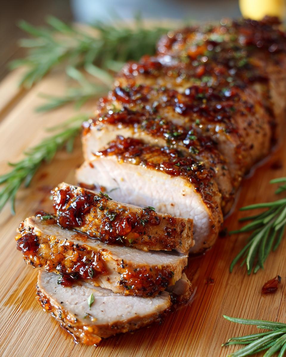 Pan-Seared Pork Tenderloin with Maple-Mustard Glaze