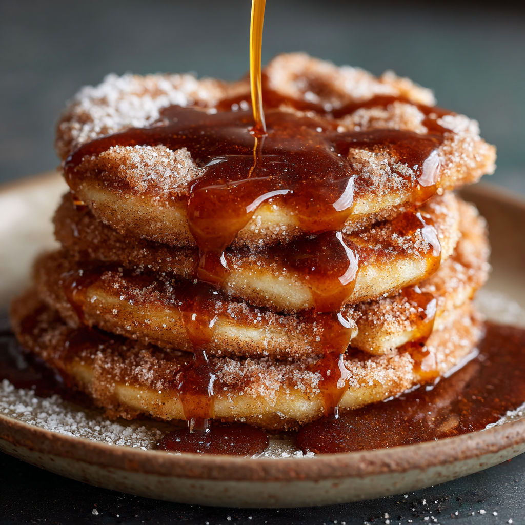 Spiced Churro Pancakes with Cinnamon Sugar Butter