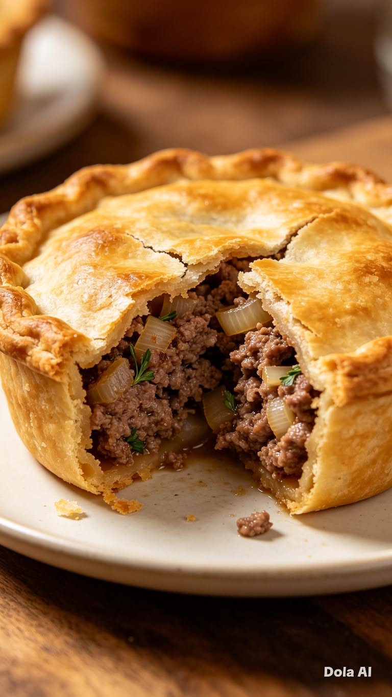 Slow-Baked Meat Pie with Golden Puff Pastry