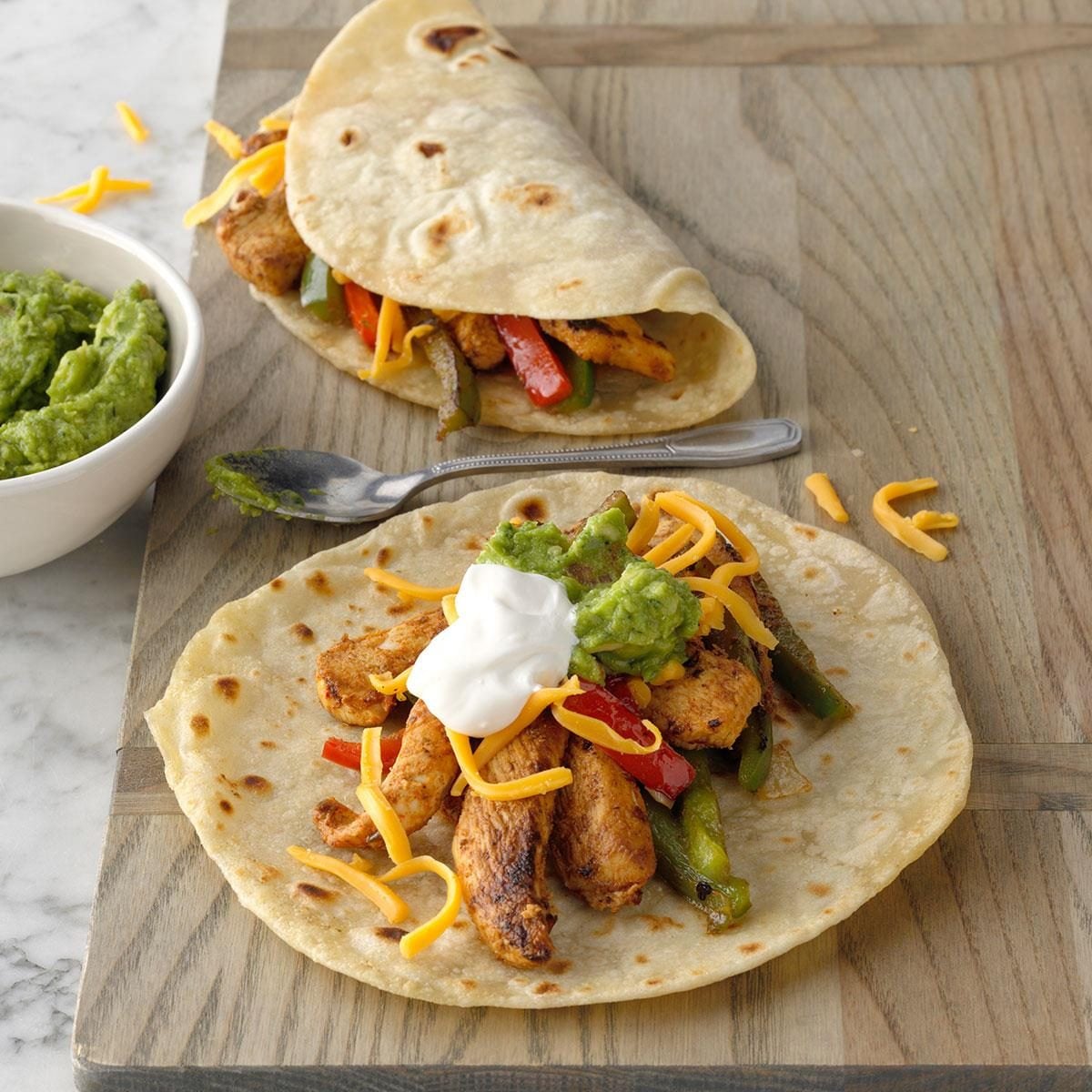 Spiced Tequila-Lime Chicken Fajitas