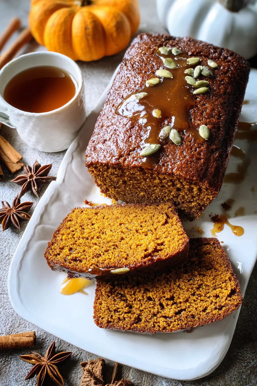 Spiced Maple Pumpkin Bread with Walnuts