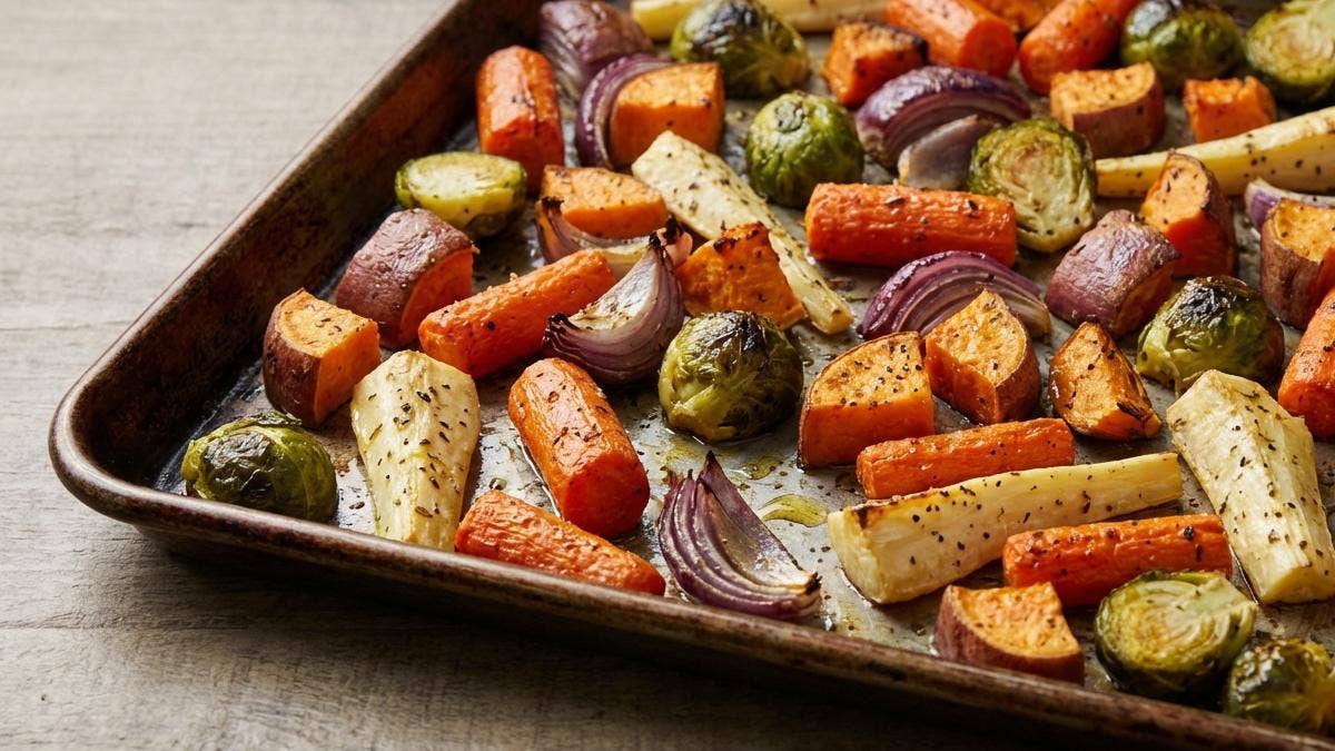 Sheet Pan Mediterranean Herb-Roasted Vegetables with Feta