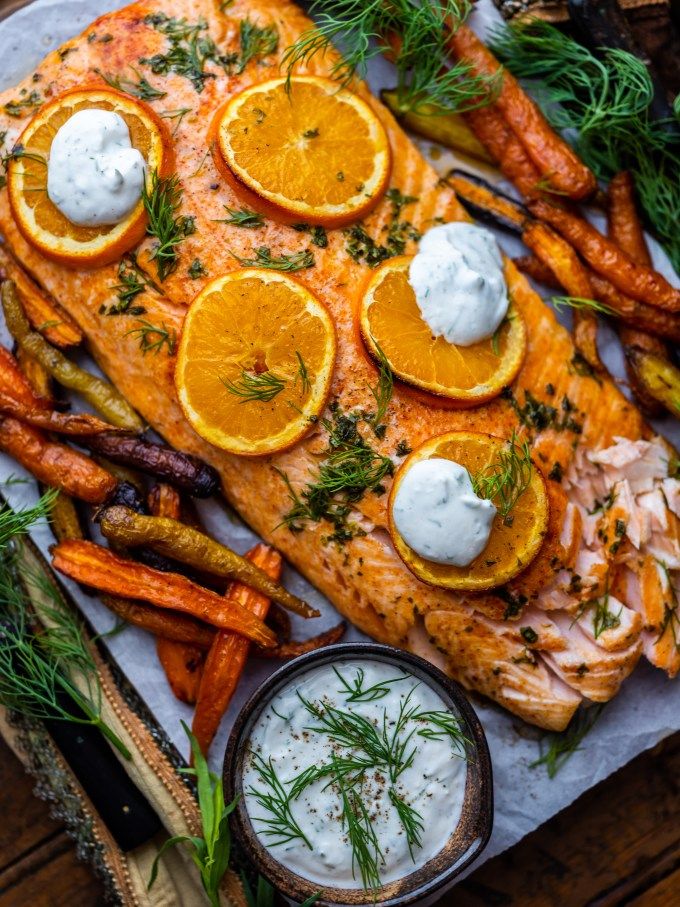 Pan-Roasted Salmon with Citrus and Dill Vinaigrette