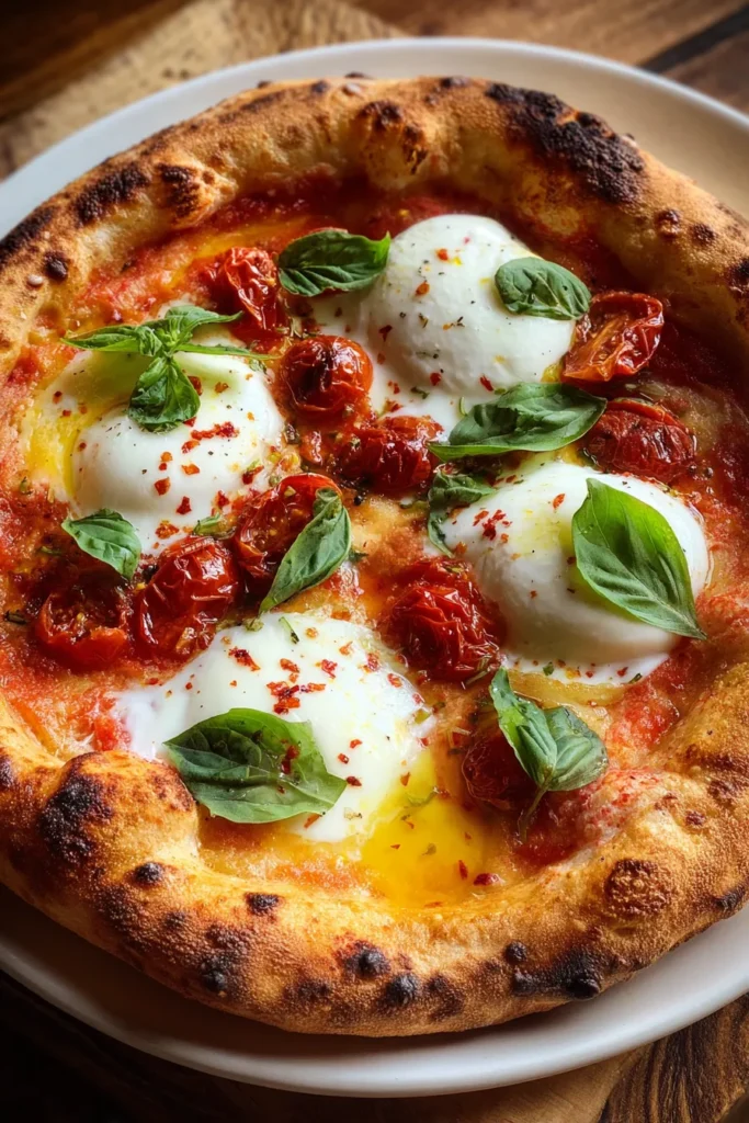 Wood-Fired Neapolitan Pizza with San Marzano Tomato and Fior di Latte