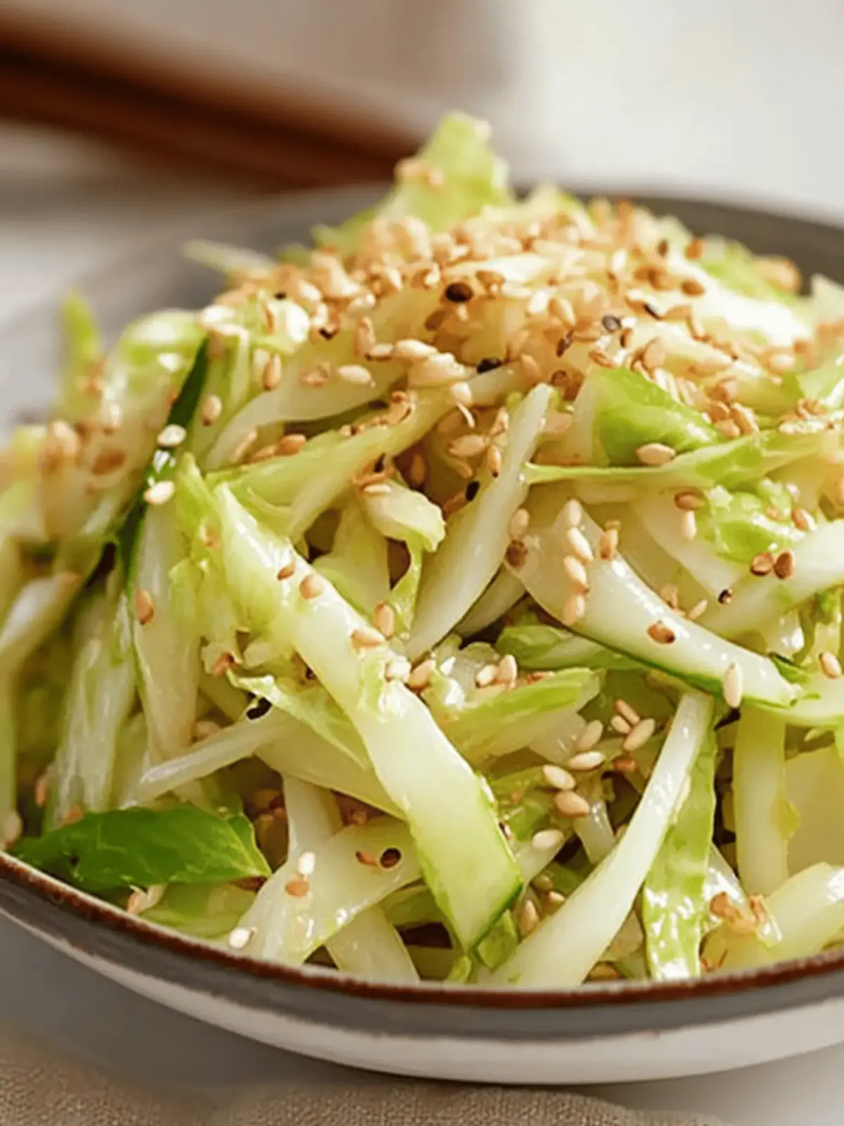Ginger-Sesame Cabbage Salad with Toasted Almonds