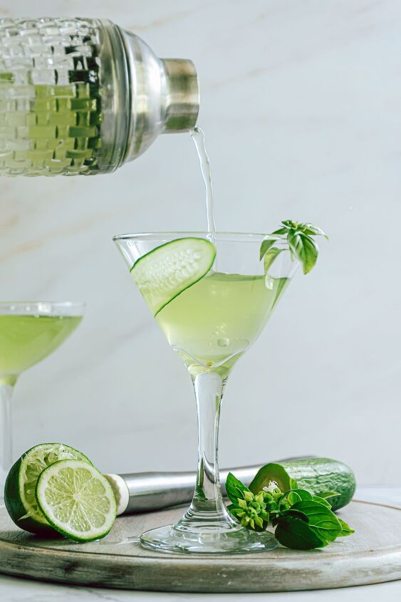 Ginger-Cucumber Martini with Elderflower