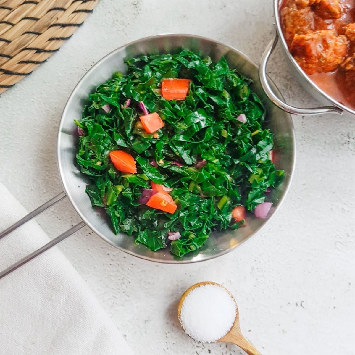 Slow-Cooked Kenyan Beef Stew with Sukuma Wiki Greens