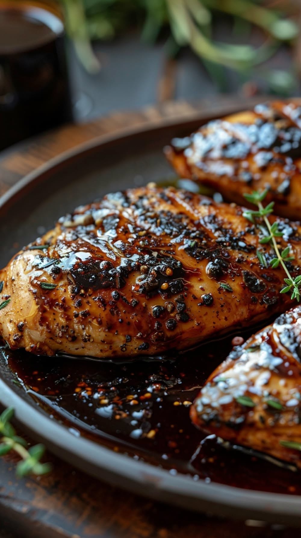 Pan-Seared Chicken with Popular Chocolate-Balsamic Glaze