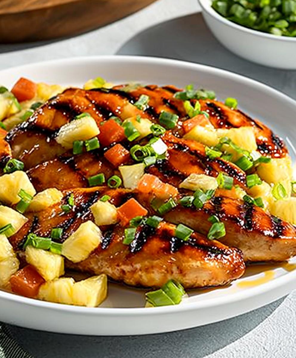 Rum-Glazed Pineapple Chicken Skillet