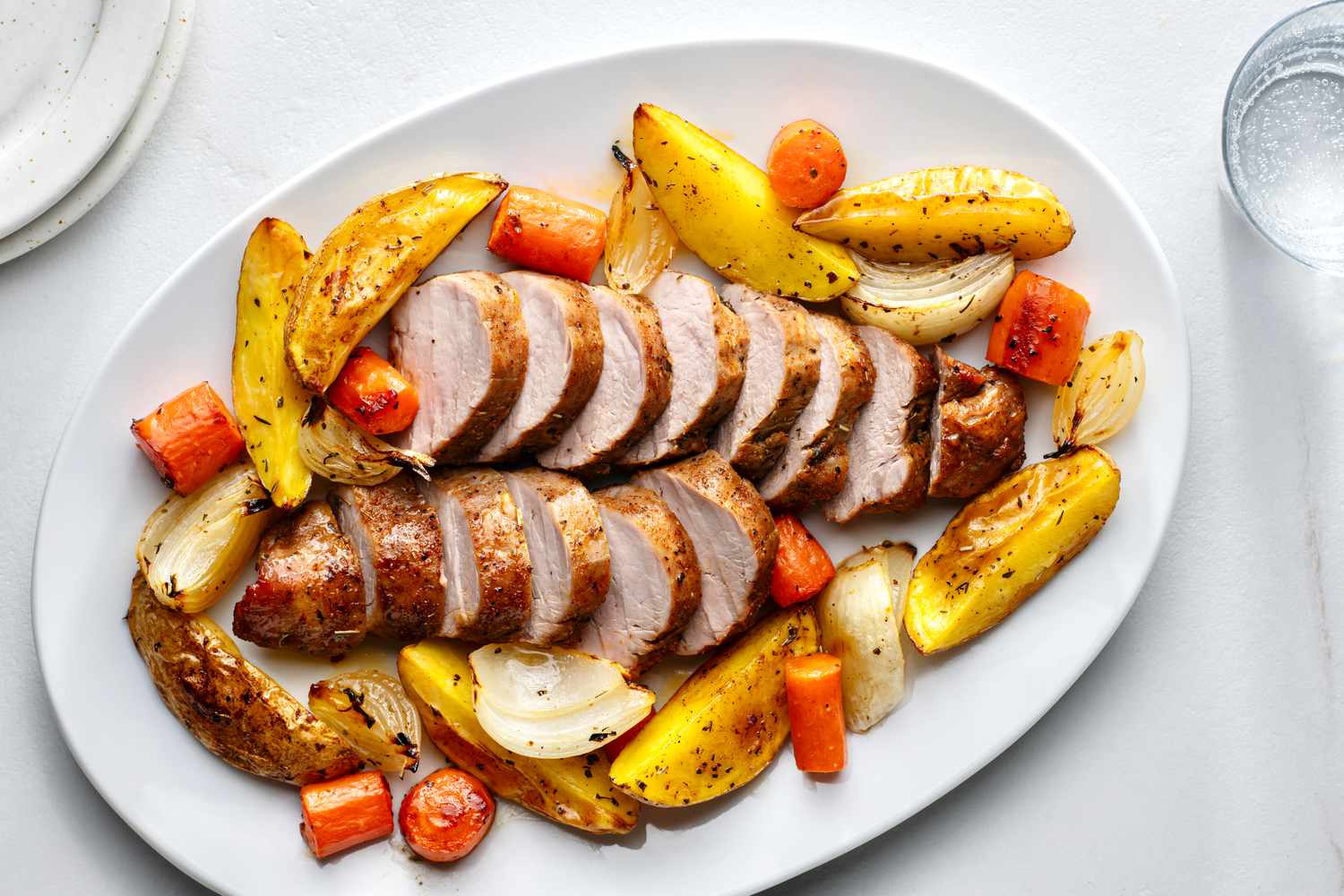 Sheet Pan Regional Spiced Pork Tenderloin with Roasted Vegetables