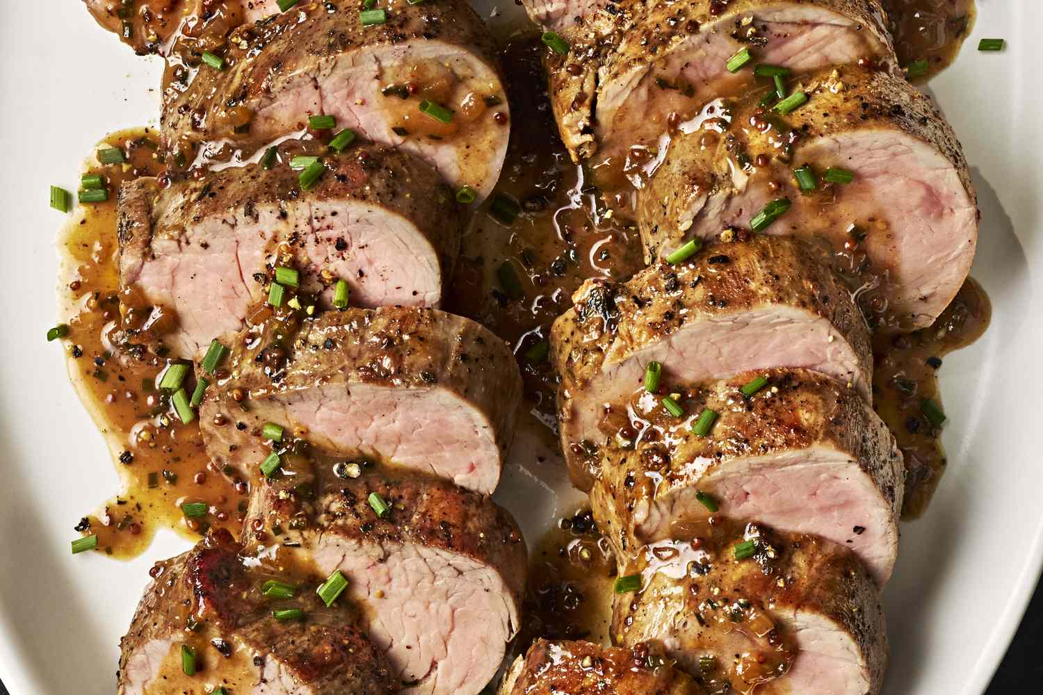 Pan-Seared Pork Tenderloin with Cider and Thyme Reduction