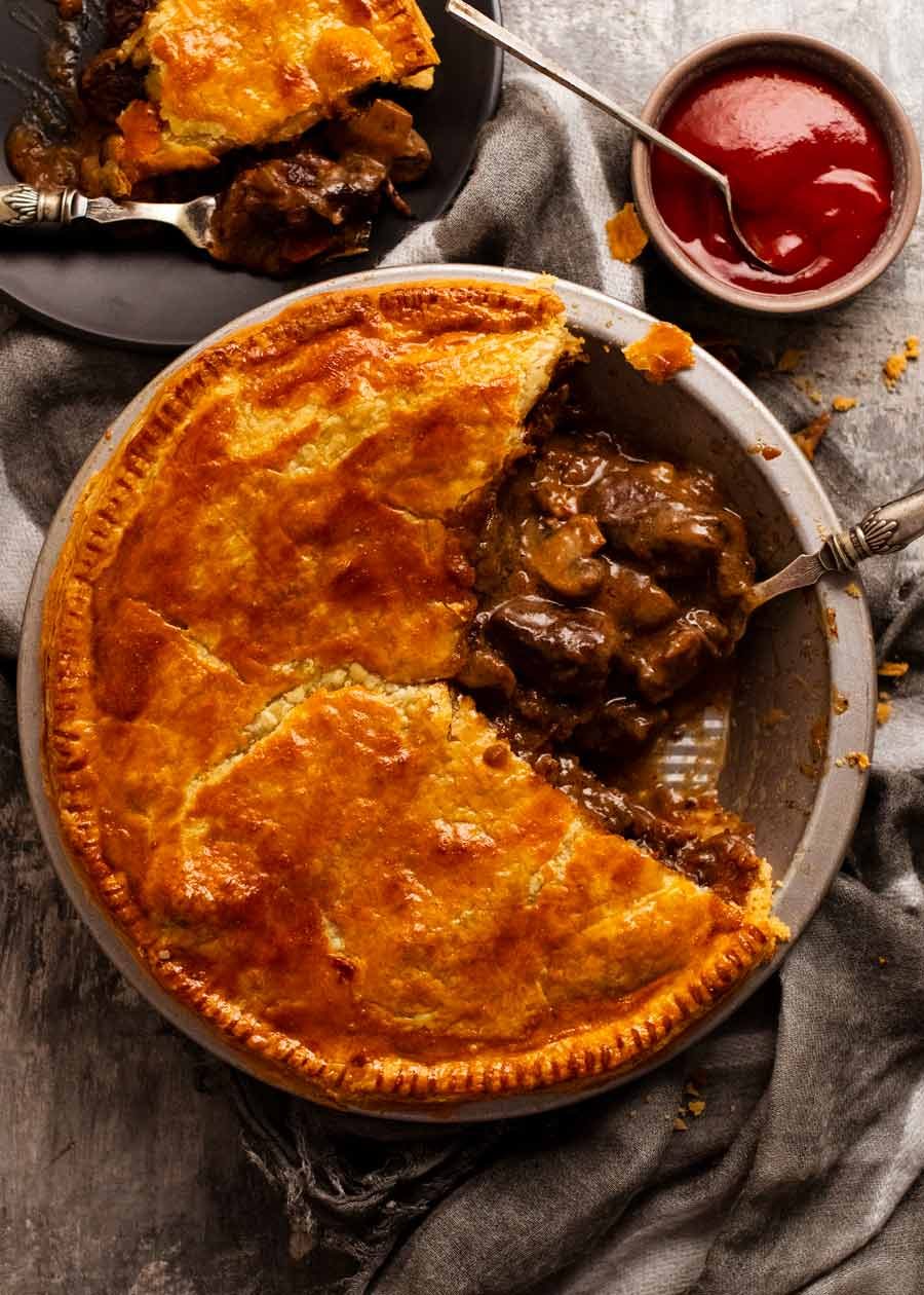 Classic Beef and Vegemite Meat Pie