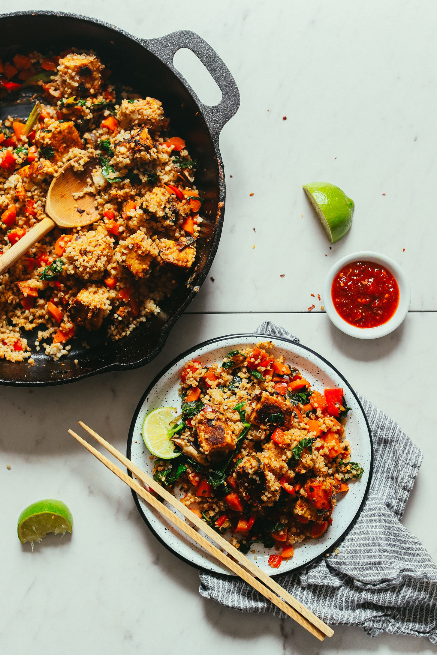 Sautéed Tempeh with Spiced Tamarind Glaze