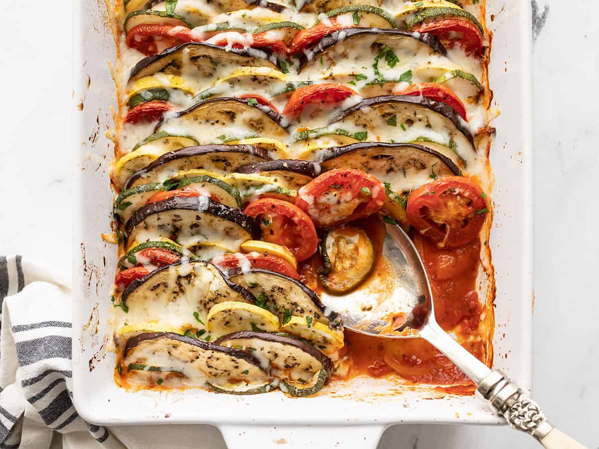 Italian Oven-Baked Ratatouille with Herbed Tomato Sauce