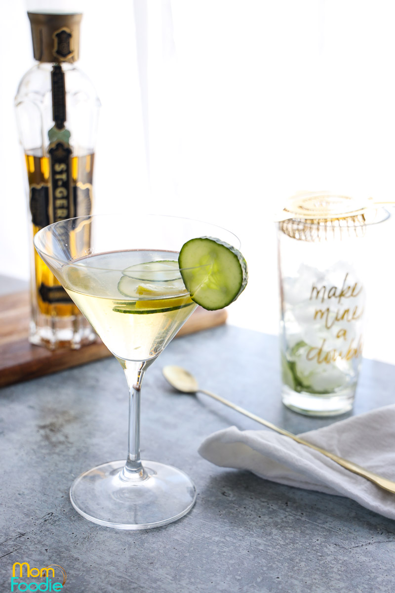 Herb-Infused Gin and Elderflower Martini