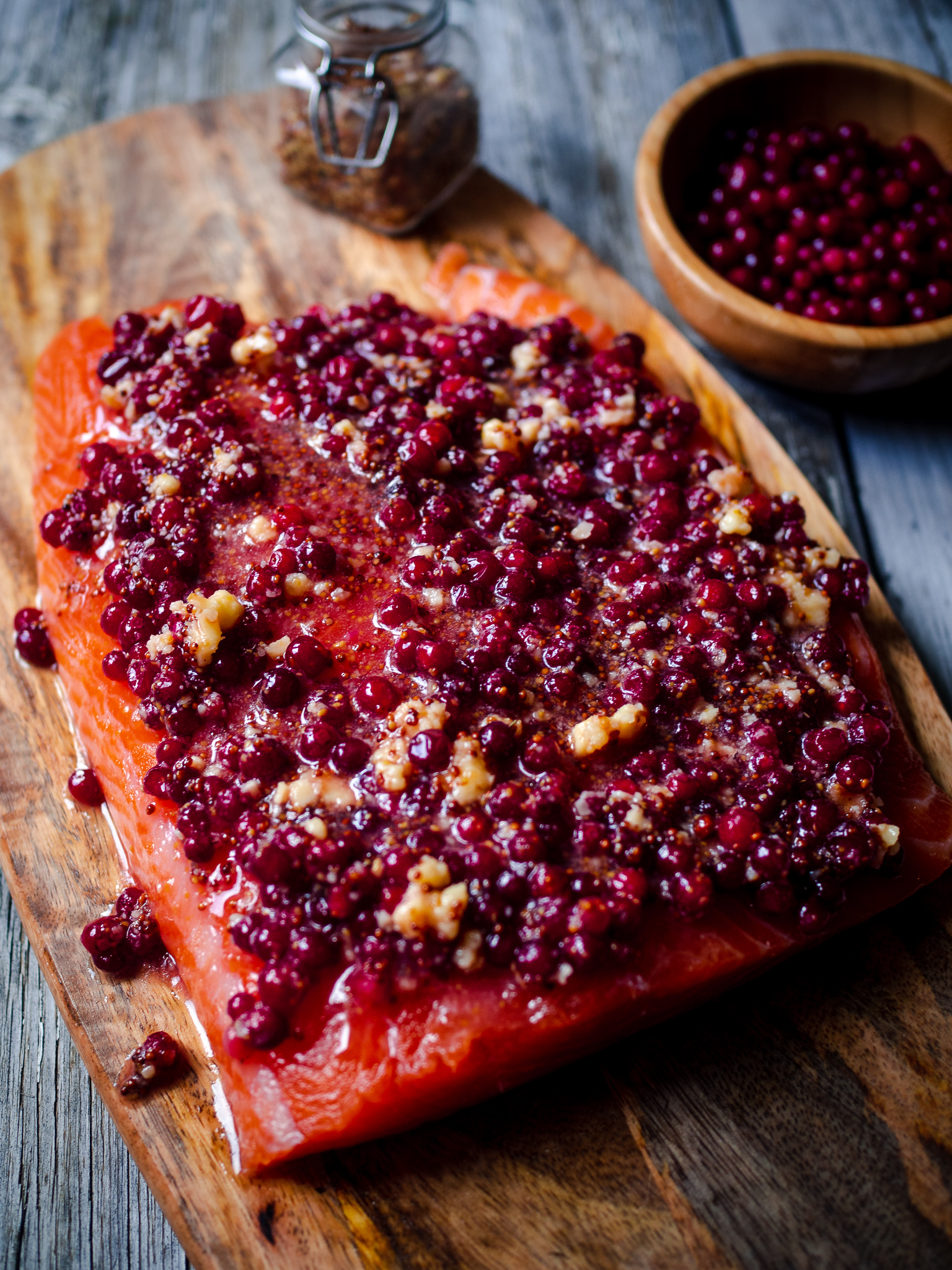 Wild Salmon & Lingonberry Sheet Pan Feast
