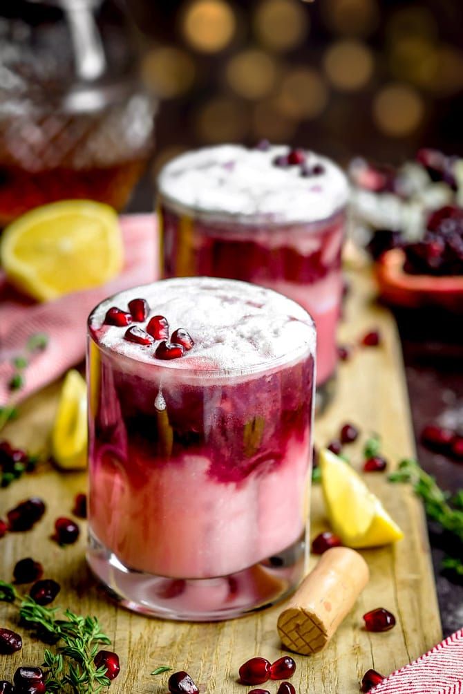 Spiced Scotch and Pomegranate Sour