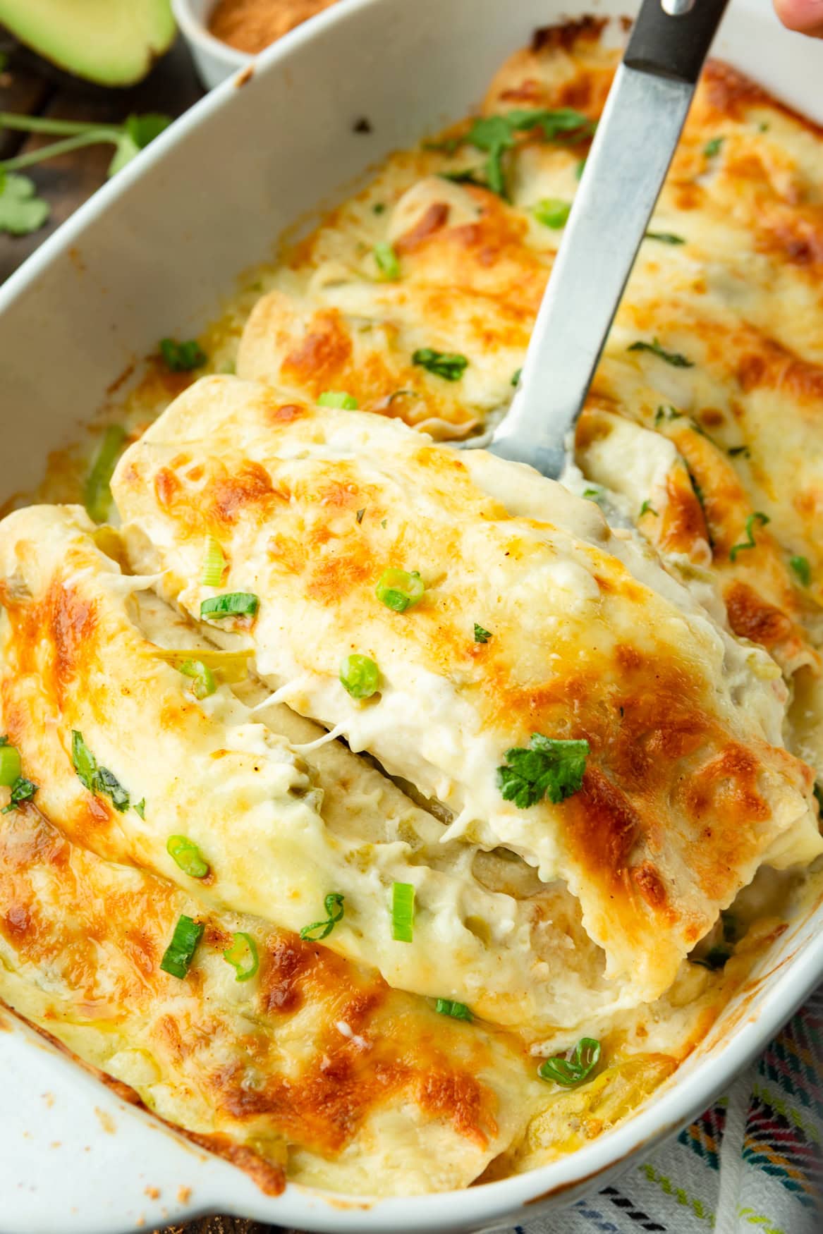 Cheesy Chicken Enchiladas