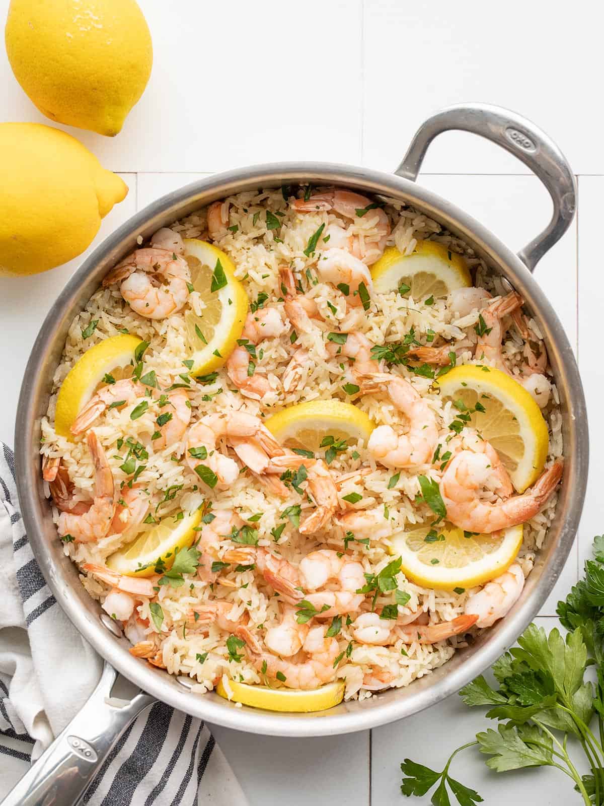 One-Pot Garlic Lemon Rice with Fresh Herbs