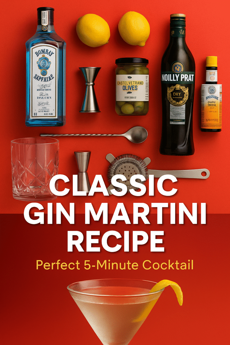 Noilly Prat Gin Martini with Lemon Twist