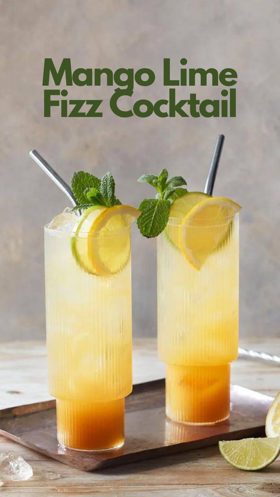 Sparkling Mango Lemon Vodka Fizz