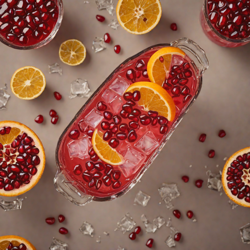 Whiskey Pomegranate Sour with Cointreau