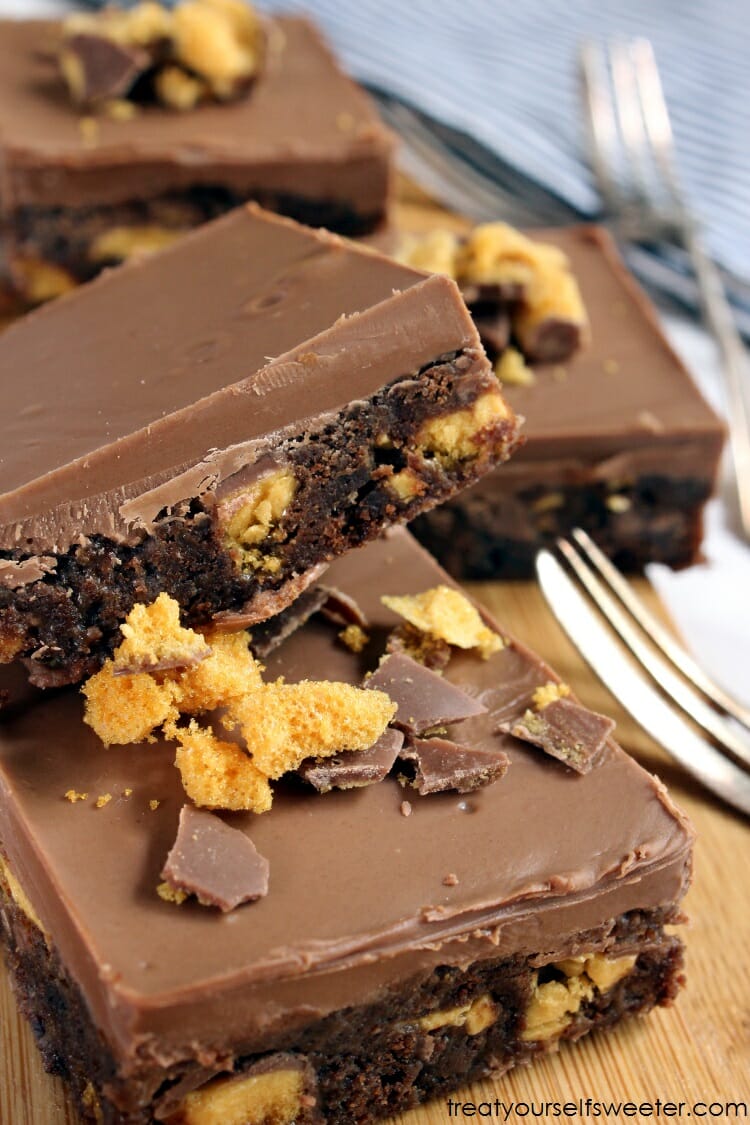 No-Bake Honeycomb Candy Bars
