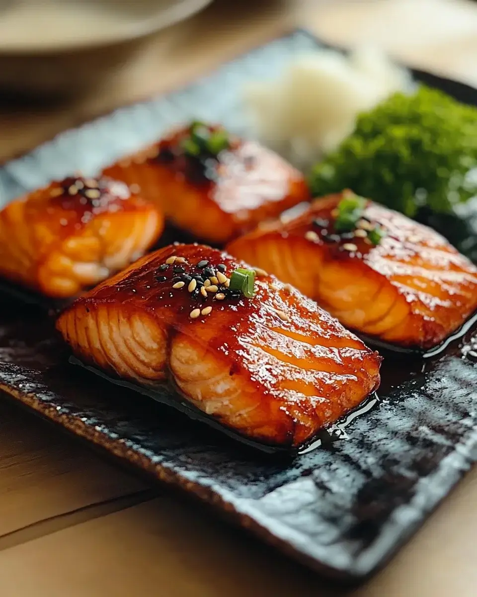 Grilled Miso-Glazed Salmon Fillets