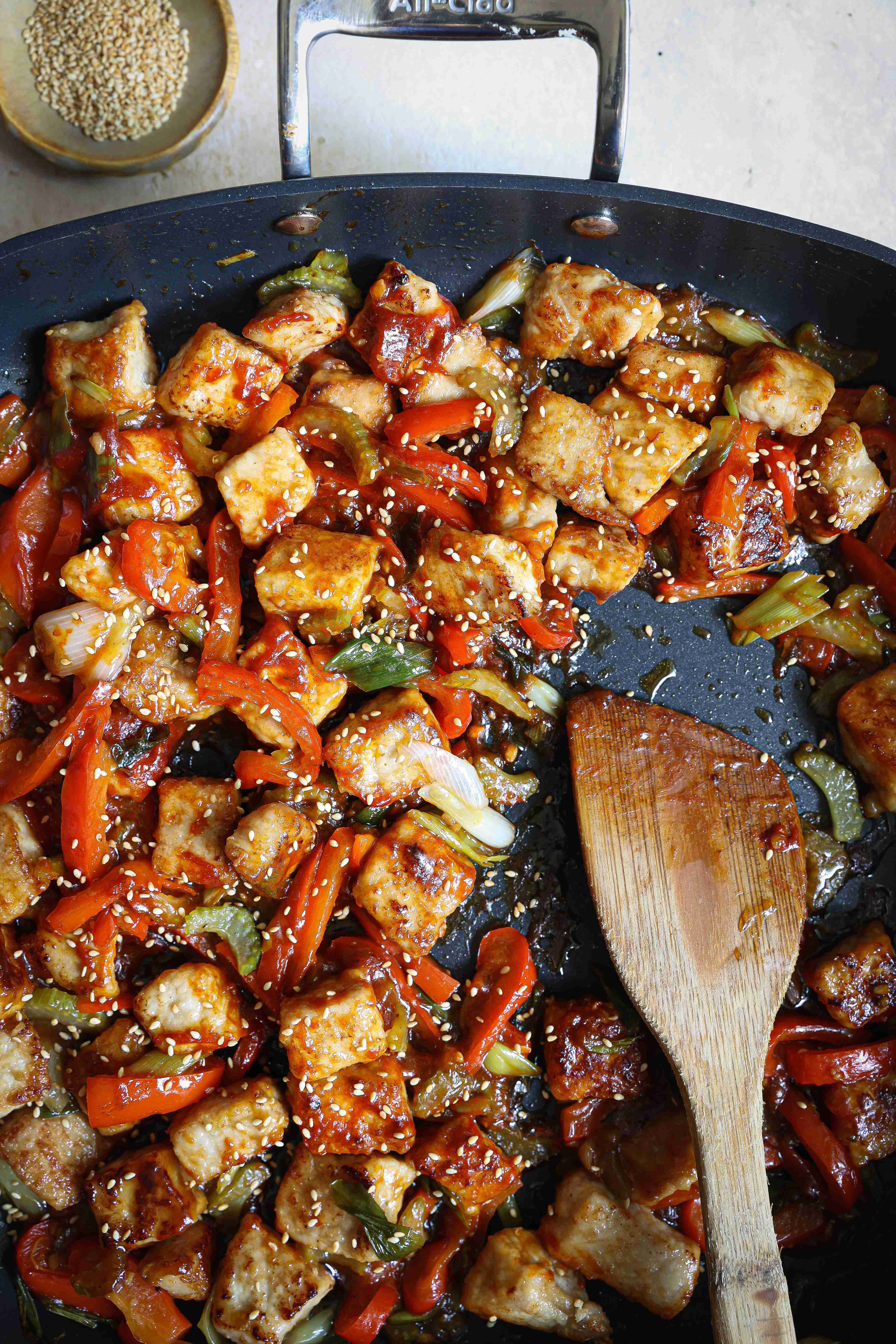 Korean BBQ Stir-Fry with Gochujang Glaze