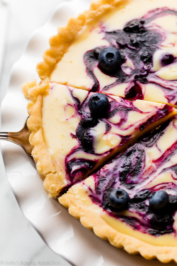 Baked Lemon-Blueberry Yogurt Tart