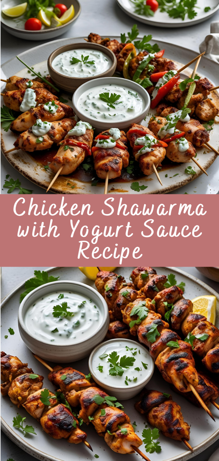 Stovetop Chicken Shawarma with Garlic Yogurt Sauce