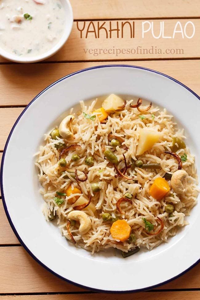 Vegetable Yakhni Pulao with Saffron and Whole Spices